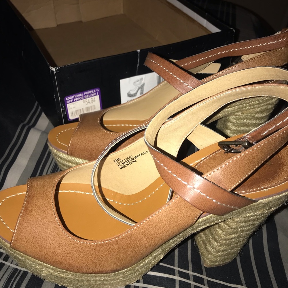 MIA Tulua Sandals Heels Shoes Sz 8.5
